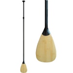 Carbon paddle with bamboo blade