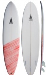 square tail fun surfboard